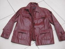 Red leather trucker for sale  MATLOCK