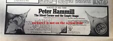Peter hammill silent for sale  WREXHAM