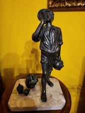 Scultura antimonio base usato  Italia