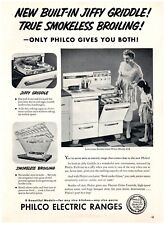 1951 Philco Faixas Elétricas Impressão Anúncio MCM 50's Forno Jiffy Chapa Grelha Sem Fumaça comprar usado  Enviando para Brazil