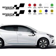 Adesivi Renault Sport per fiancata gonna auto clio megane RS scenic tuning rally comprar usado  Enviando para Brazil