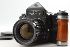 [Quase em perfeito estado com aderência] Câmera de Filme Pentax 6x7 Nível de Olho + T 75mm F4.5 Do Japão comprar usado  Enviando para Brazil