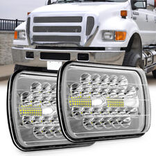 Par de faróis de LED 7X6" 5x7" para Ford Super Duty Truck F550 F650 F750 F600 F700 comprar usado  Enviando para Brazil
