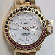 Invicta Reserve relógio automático Subaqua ouro rosa 47mm 16868 rubi safira, usado comprar usado  Enviando para Brazil