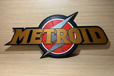 BIG SIZE-Cartel Logo Metroid en Madera Display pared NES SNES GBA GB GC Switch comprar usado  Enviando para Brazil