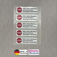 Aufkleber bitte werbung gebraucht kaufen  Giengen an der Brenz