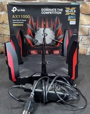 Roteador para Jogos TP-LINK Archer AX11000 Tri-Band Wi-Fi 6 - Preto/Vermelho, usado comprar usado  Enviando para Brazil