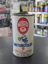 Lata vintage de aditivo de combustible Nitro 9 para motocicletas. Lata está marcada  segunda mano  Embacar hacia Mexico