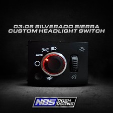 Interruptor de farol personalizado 2003-2006 Silverado Sierra fabricante de equipamento original (botão cromado LED vermelho) comprar usado  Enviando para Brazil