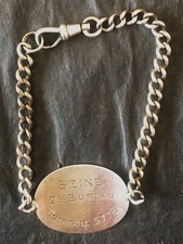 Bracelet plaque identité d'occasion  France