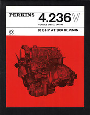 PERKINS 4.236 VEÍCULO MOTOR DIESEL 4 PÁGINAS BROCHURA JUNHO 1968 comprar usado  Enviando para Brazil