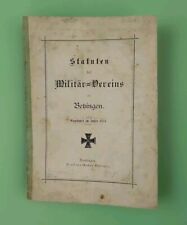 Statuten militärvereins betzi gebraucht kaufen  Stuttgart