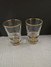 Conjunto de 2 flocos de folha de ouro 24K Shot Glasses (1,5 oz) comprar usado  Enviando para Brazil