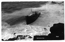 Cornwall shipwreck postcard for sale  BEDLINGTON