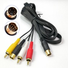 Cabo adaptador composto 6 pés S-Av TV áudio vídeo RCA para console Sega Saturn comprar usado  Enviando para Brazil