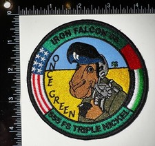 USAF 555º Esquadrão de Caça Triplo Níquel Iron Falcon 2008 Once Green Patch comprar usado  Enviando para Brazil