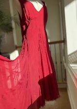 Vntg red silk for sale  Hillsborough