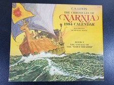 1984 Crônicas de Nárnia Calendário Michael Hague Arte Viagem do Peregrino da Alvorada comprar usado 1984 Crônicas de Nárnia Calendário Michael Hague Arte Viagem do Peregrino da Alvorada comprar usado  Enviando para Brazil