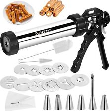 Máquina de fazer churro de aço inoxidável 6 bicos de tubulação e 9 discos de biscoito comprar usado  Enviando para Brazil