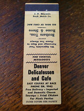 Vintage matchbook denver for sale  Auburn