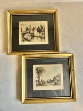 Vintage framed glass for sale  East Liverpool