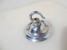 Suporte de gancho para luz de teto de latão antigo rosa antigo Deco cromado cabide antigo 3"W, usado comprar usado  Enviando para Brazil