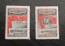 RUSSIE AN.1950, SC 1532-33, MI 1535-36, MNH, JOURNAL "ISKRA" ANNIVERSAIRE comprar usado  Enviando para Brazil