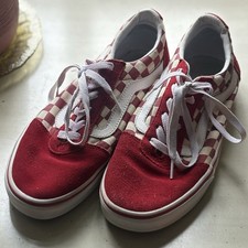 Tênis feminino Vans de camurça vermelha com xadrez vermelho e branco tamanho 9 comprar usado Tênis feminino Vans de camurça vermelha com xadrez vermelho e branco tamanho 9 comprar usado  Enviando para Brazil