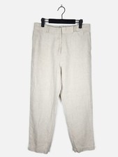 Pantalon lin beige d'occasion  Strasbourg-