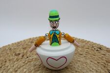 Vintage wooden top doll toy Modified~ Mad Hatter in Tea Cup~ Alice in Wonderland, usado comprar usado  Enviando para Brazil