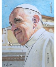 Disegno dipinto papa usato  Reggio Calabria