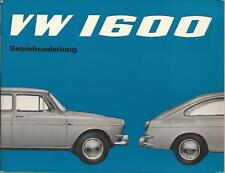 Usado, VW 1600 TL Limousine Variant Betriebsanleitung 1965 Bedienungsanleitung Typ 3 BA comprar usado  Enviando para Brazil