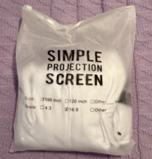 Simple projection screen for sale  Fort Lauderdale