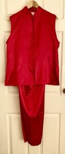 Senza red satin for sale  MERTHYR TYDFIL