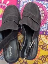 Topshop black platform for sale  NORWICH
