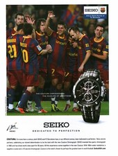 Usado, 2011 ANÚNCIO IMPRESSO - RELÓGIO CRONÓGRAFO SEIKO COUTURA ANÚNCIO FC BARCELONA SOCCER CLUB comprar usado  Enviando para Brazil