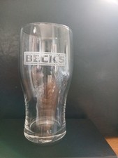 Becks pint glass for sale  WAKEFIELD