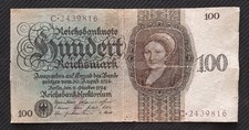 Deutsches reich reichsbanknote gebraucht kaufen  Berschweiler
