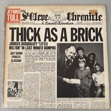 Jethro Tull Thick As A Brick CHR-1003 Vinyl LP VG+/G+, usado comprar usado  Enviando para Brazil
