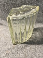 Bloco arquitetônico vintage de vidro curvo Art Deco recuperado 8W X 4-3/8D X 8H, usado comprar usado  Enviando para Brazil