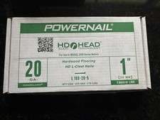 Unhas de piso Powernail L100205 20 medidores 1 polegada L-Cleat caixa de 5000, usado comprar usado  Enviando para Brazil