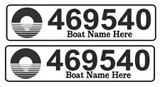 Pesonalised boat registration for sale  NEWARK