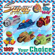 Usado, Wendy's 1997 SONIC CYCLES Motocicleta Bicicleta Metálica Sob 3 SEU Brinquedo ESCOLHA comprar usado  Enviando para Brazil