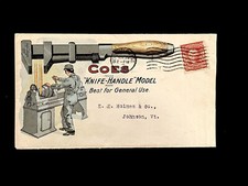 MA WORCESTER 1908 COVER #319 MULTICOLOR ILLUS COES CHAVE DE CABO DE FACA, ADV REV. comprar usado  Enviando para Brazil