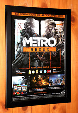 Usado, Metro Redux PS4 Xbox One Playstation raro pôster promocional antigo / página de anúncio emoldurada comprar usado  Enviando para Brazil