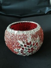 Castiçal vermelho romântico oriental feito à mão velas design de espelho de vidro peru comprar usado  Enviando para Brazil