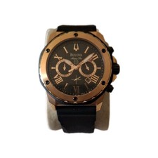 Novo relógio suíço de quartzo Bulova Marine Star Date pulseira de borracha 100m comprar usado Novo relógio suíço de quartzo Bulova Marine Star Date pulseira de borracha 100m comprar usado  Enviando para Brazil