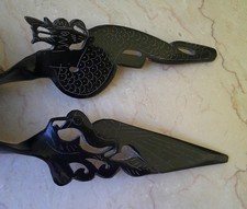 Pair carved indonesian for sale  SETTLE