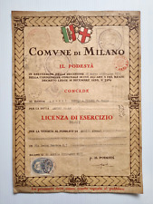 Fascismo milano licenza usato  Milano