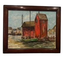 Harbor scene oil for sale  Brooklyn